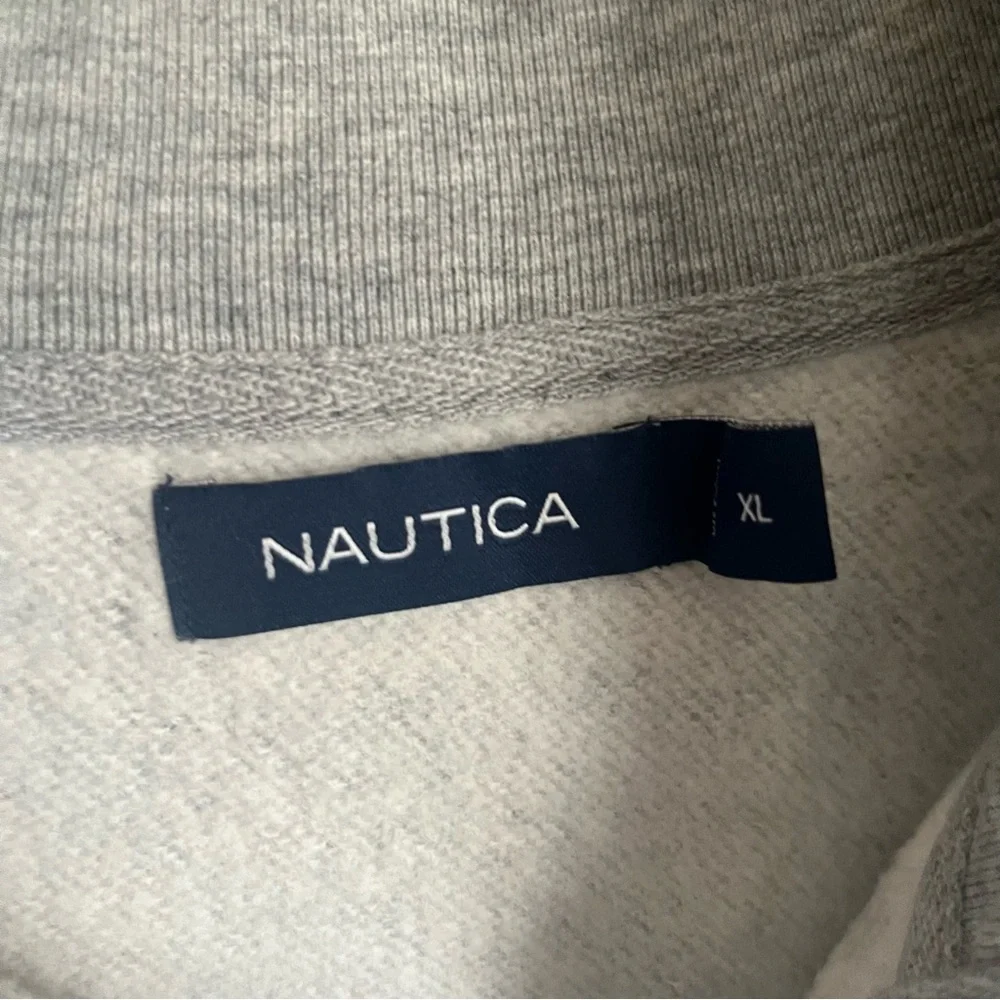 Vintage Nautica Sailing Gear Gray Checkered Sweatshirt Nautica Crewneck Size XL - Picture 5 of 12